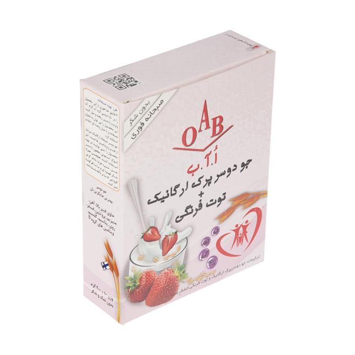 جو دوسر پرک ارگانیک اُ آ ب به همراه توت فرنگی - 200 گرم OAB With Strawberry Organic Oatmeal - 200 gr